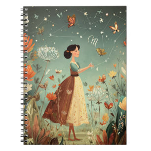 Caderno Espiral Notebook Escorpião Constelação Zodiac