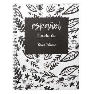 Caderno Espiral Notebook espanhol personalizado para classes