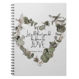Caderno Espiral Notebook Espiral - 1 Corinthians 16:14