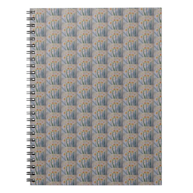 Caderno Espiral Notebook espiral abstrato Daffodils (Frente)