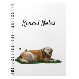 Caderno Espiral Notebook espiral amarelo-labrador misto de cães de