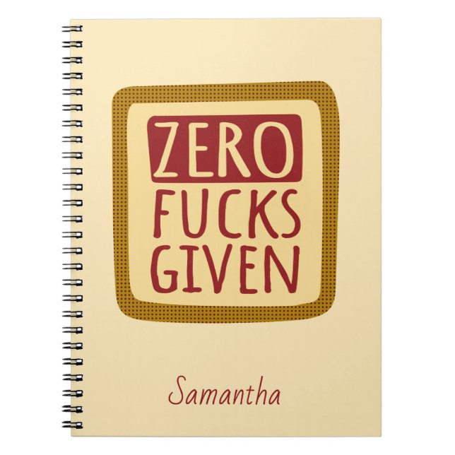 Caderno Espiral Notebook espiral amarelo zero (Frente)
