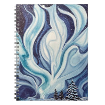 Notebook espiral "Aurora Azul"