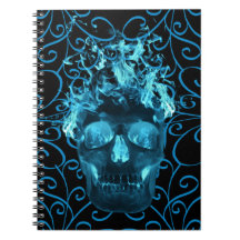 Notebook Espiral Azul Flame