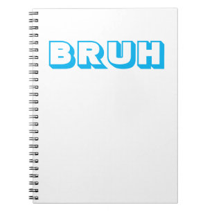 CADERNO ESPIRAL NOTEBOOK ESPIRAL "BRUH"