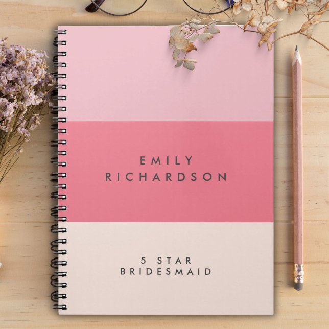 Caderno Espiral Notebook espiral Colorblock rosa (Criador carregado)