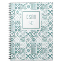 Notebook espiral com Azulejo de cozinha