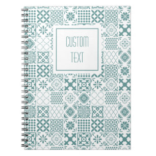 Caderno Espiral Notebook espiral com Azulejo de cozinha