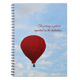 Caderno Espiral Notebook espiral com balão de ar quente