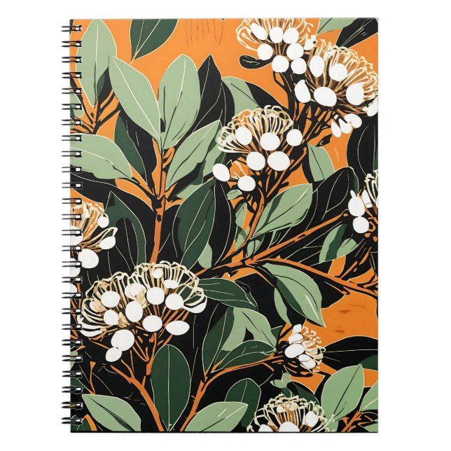 Caderno Espiral Notebook espiral com cobrir original de arte digit (Frente)
