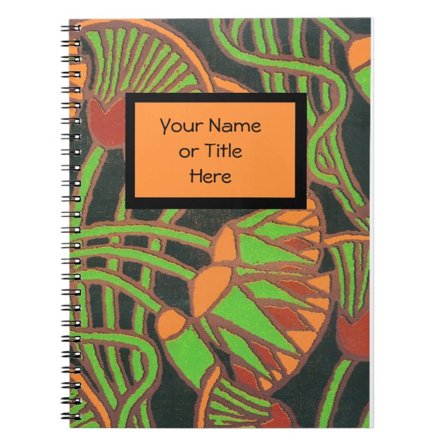Caderno Espiral Notebook espiral com Design Cobrir egípcia (Frente)