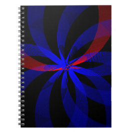 Caderno Espiral Notebook espiral com destaque azul no Blueberry