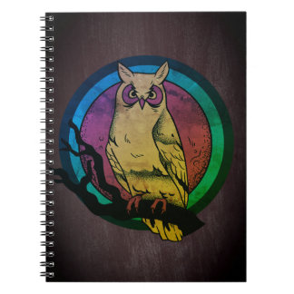 Caderno Espiral Notebook espiral com espectro de cores noturnas