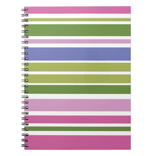 Caderno Espiral Notebook Espiral com faixa de várias cores (Frente)