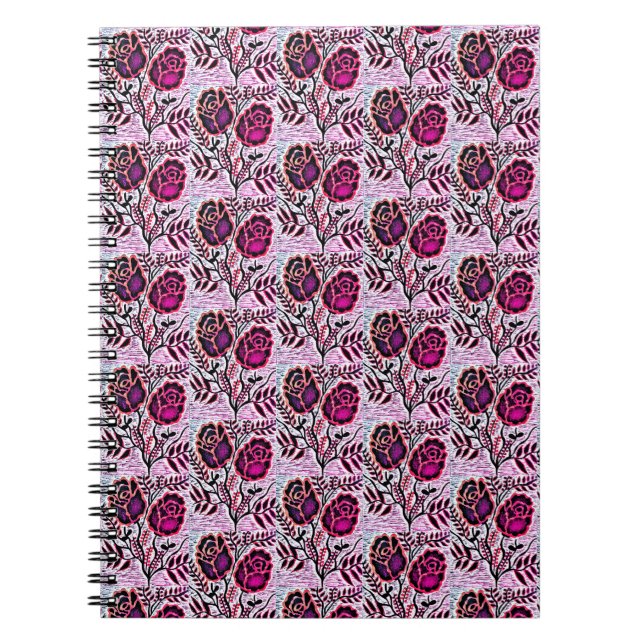 Caderno Espiral Notebook espiral com imagem floral (Frente)