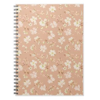 Caderno Espiral Notebook espiral com padrão de flores