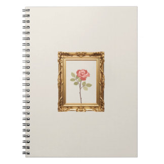 Caderno Espiral Notebook espiral com Rosa estética