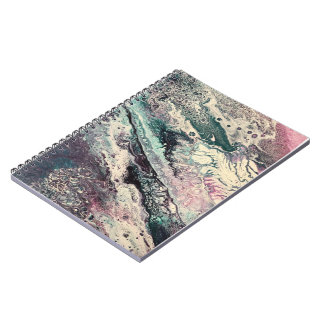 Caderno Espiral Notebook espiral com Trabalho de arte Johnson Abst