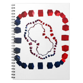 Caderno Espiral Notebook espiral com três vias