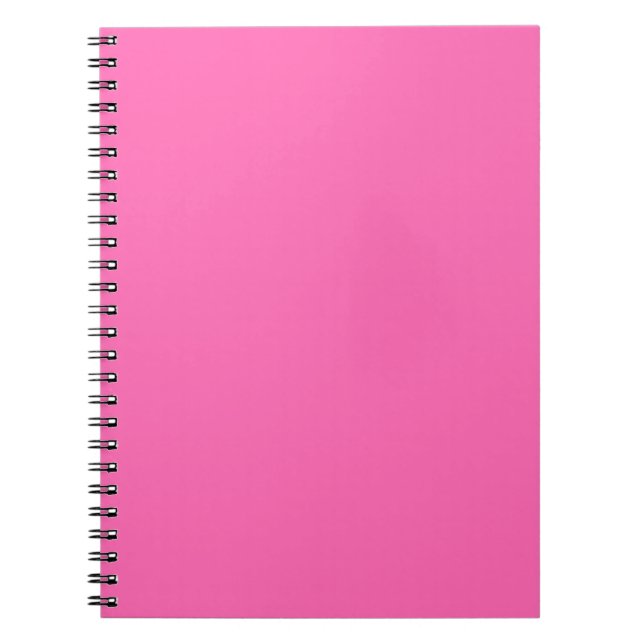 Caderno Espiral Notebook espiral cor-de-rosa quente (Frente)