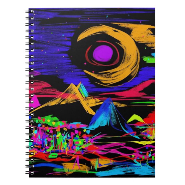 Caderno Espiral Notebook Espiral da Montanha Notebook (Frente)