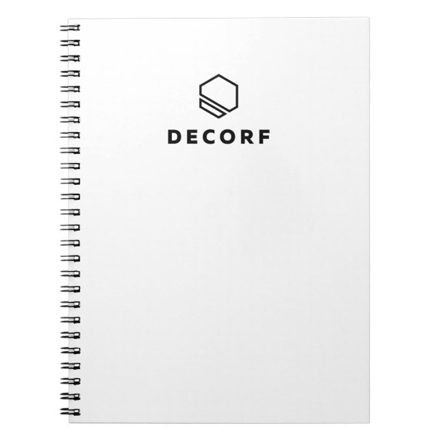 Caderno Espiral Notebook espiral de 8,5" x 11" - Preto (Frente)