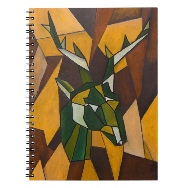 Caderno Espiral Notebook espiral de abstrato Deer (Frente)
