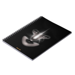 Caderno Espiral Notebook espiral de Arte Fractal Angel Eyes