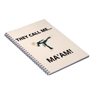 Caderno Espiral Notebook espiral de artes marciais "Eles me chamam
