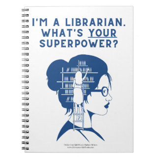 Caderno Espiral Notebook espiral de biblioteca azul personalizado