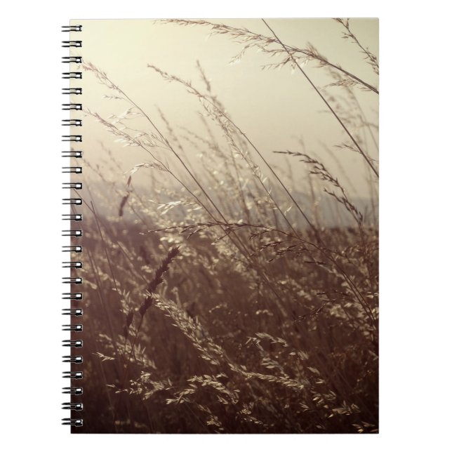 Caderno Espiral Notebook espiral de campo de grama (Frente)