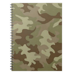 Caderno Espiral Notebook espiral de camuflagem