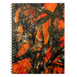 Caderno Espiral Notebook espiral de Camuflagem Laranja