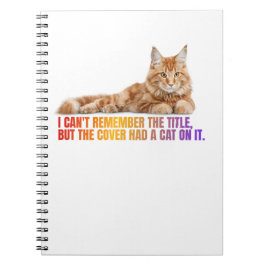 Caderno Espiral Notebook espiral de citação de gato engraçado para