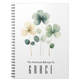 Caderno Espiral Notebook Espiral de Clover Personaliza-o