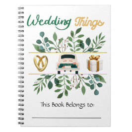 CADERNO ESPIRAL NOTEBOOK ESPIRAL DE COISAS DE CASAMENTO