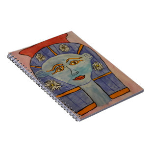 Caderno Espiral Notebook espiral de deusa egípcio