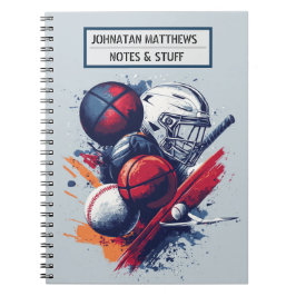 Caderno Espiral Notebook espiral de esporte inspirado