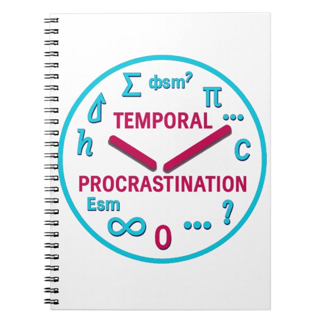 Caderno Espiral Notebook espiral de física engraçado (Frente)