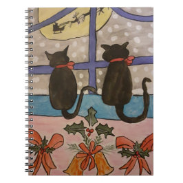 Caderno Espiral Notebook espiral de gato preto