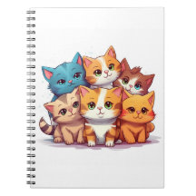 Notebook espiral de gatos giros