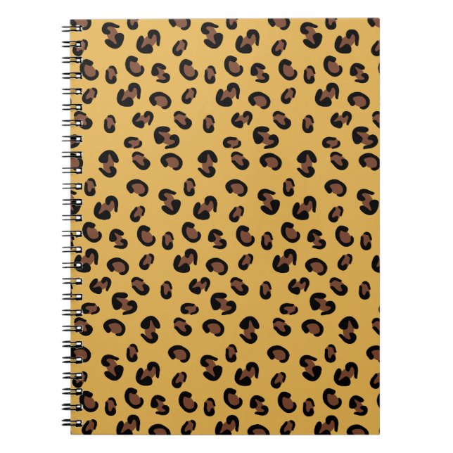 Caderno Espiral Notebook espiral de impressão leopardo (Frente)