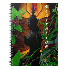 Caderno Espiral Notebook espiral de meditação buda da sabedoria an