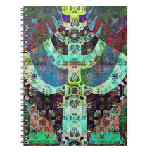 Notebook espiral de mídia mista