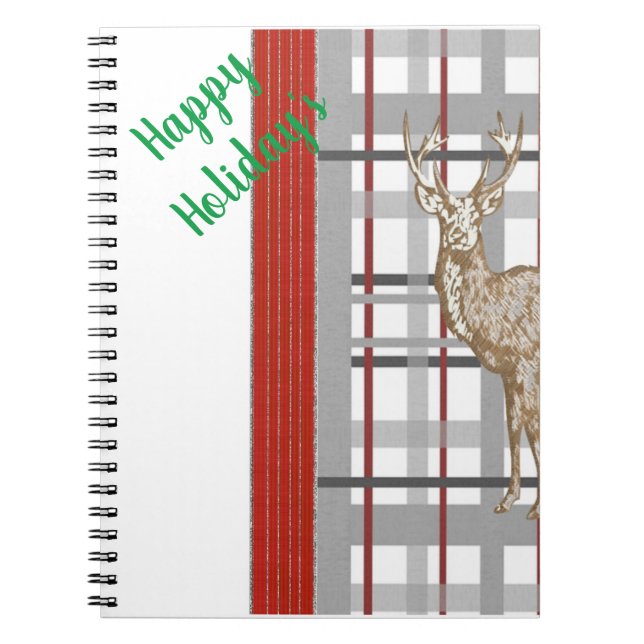 Caderno Espiral Notebook espiral de Natal de Feliz Natal (Frente)