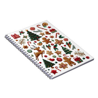 Caderno Espiral Notebook espiral de Natal divertido