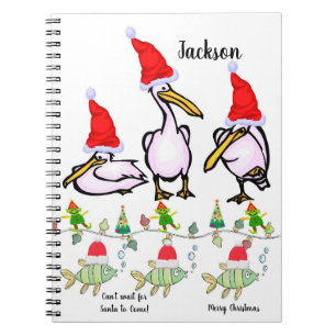 Caderno Espiral Notebook espiral de Natal Pelicanos