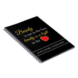Caderno Espiral Notebook espiral de nome personalizado com slogan 