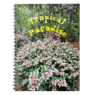 Caderno Espiral Notebook espiral de paraíso tropical
