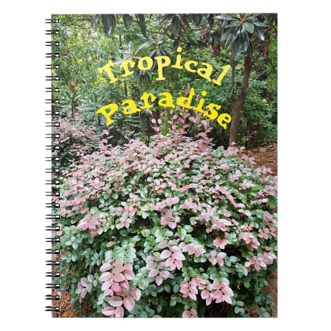 Caderno Espiral Notebook espiral de paraíso tropical (Frente)